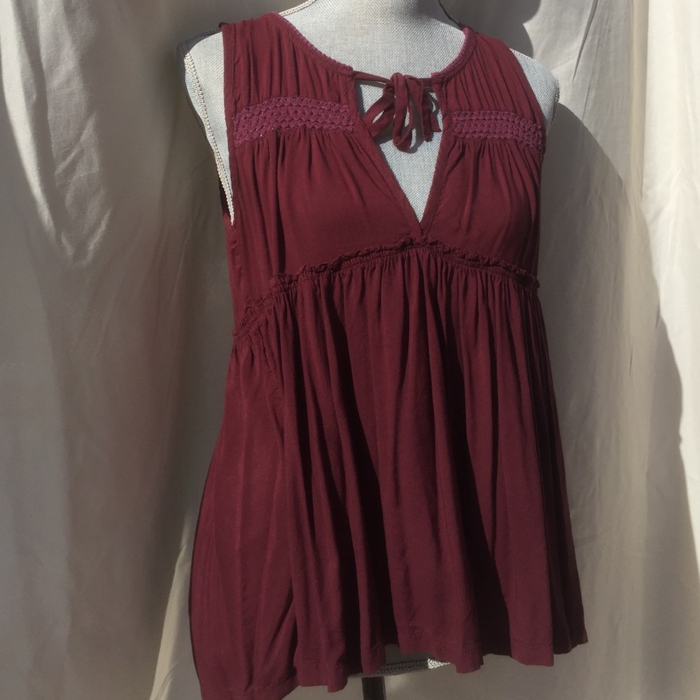 Burgundy Tank Top